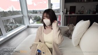 [HK hot girl] The innocent white bottom pants braided girl was fucked out by her boyfriend