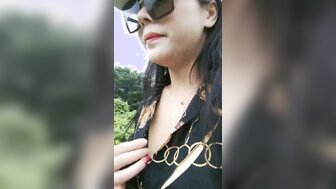 Horny woman pickuped a farmer from farm and fucked outdoor