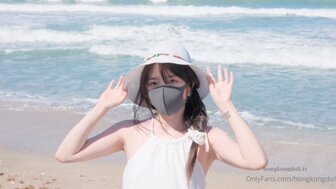 [HK hot girl] Cute girl has a walk on beach and has sex in hotel