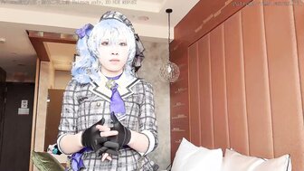 Cosplay Hosimati Suisei secedes photographer and gets fucked hard like a dog