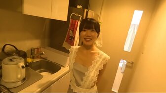 FC2PPV3854549 Cute school girl who wanna to be an idol gets fucked when she wears sexy apron