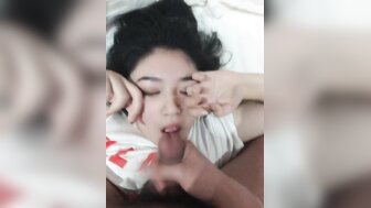 Doggy fucking busty woman who has a wet pussy