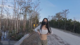 Having sex with goddess outdoor and gets orgasm in hotel