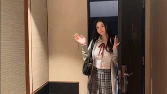Fair skin school babe is a obedient sex slave of her sugar Daddy
