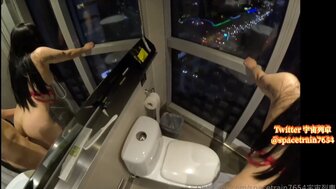 Hookup a horny bitch and doggy fucking in front of window