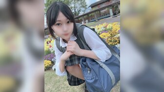 FC2PPV4413648 Cumshot in innocent school girl's hairy pussy