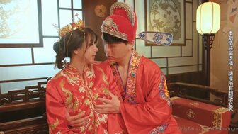 Creampie busty wife on wedding night