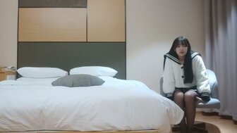 Busty woman with black stockings gets fucked by different pose