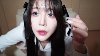 Lovely girl with perfect body was masturbating and having sex