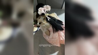 Fucking a woman beside her cat, she moans loudly