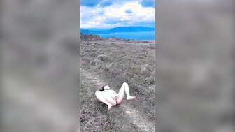 Trained my slutty slave near the sea