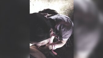 Pickup a school girl and having sex outdoor with school uniform