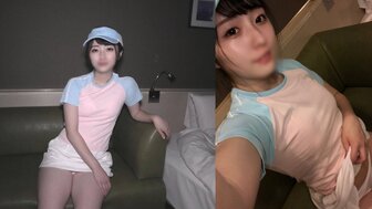 FC2PPV4777248 Innocent and cute beauty with black hair having sex in tennis sportswear and getting two cumshots