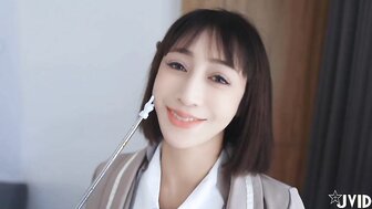 Mixed-races school babe having blowjob for money