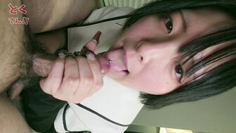 FC2PPV4841928 Black short-hair school girl gave me blowjob and handjob to make me cumshot two times[Part1]