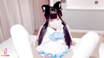 The reward for winning the game with a cute girl