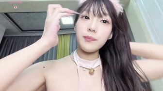 Pretty and sweet girl was masturbating by pussy and asshole