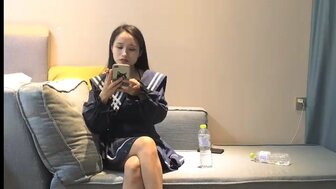 Horny woman use her tongue to seduce the man