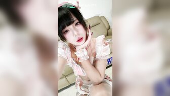 Cute Lolita beauty uses both hands and mouth to forcefully drain you dry