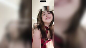 A promiscuous woman video-chats with her ex-boyfriend while having sex with her current boyfriend.