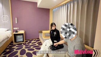 A cute, pigtail-wearing erotic influencer meets a fan for a hookup.They remove the condom, agreeing not to ejaculate inside, but it feels so good that he ejaculates all inside her