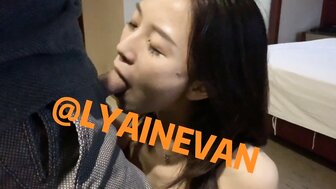 Hard fucking beautiful girlfriend's mouth