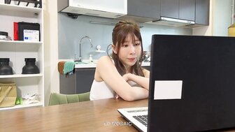 Lonely student masturbated and seduced hall mate on live