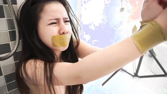 Tied up school girl and fucked hardly