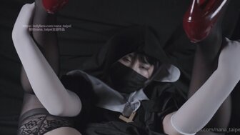 Horny Nun asked for creampie and moaned loud