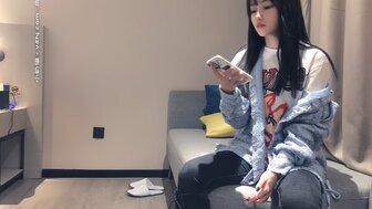 Doggy fuck cute and pretty teen girl with black stockings and rabbit ears