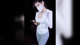 Pickup a hot girl during running at night